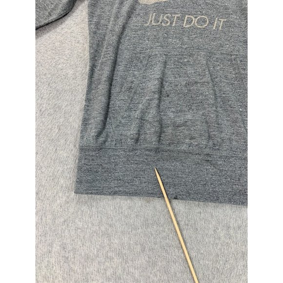 Nike Just Do It Cotton Blend Light Weight Hoodie Pullover (Women's Medium) Gray - Picture 12 of 14